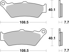 BREMBO 07BB03SP — Plăcuțe de frână disc