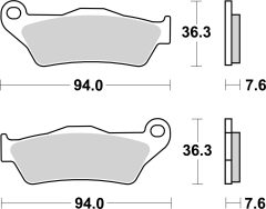 BREMBO 07BB04LA — Plăcuțe de frână disc