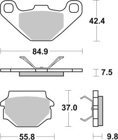 BREMBO 07BB07TT — Plăcuțe de frână disc
