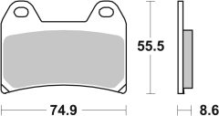 BREMBO 07BB19SR — Plăcuțe de frână disc