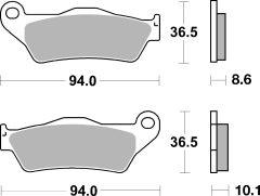 BREMBO 07BB28SP — Plăcuțe de frână disc