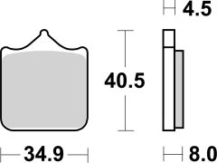 BREMBO 07BB33SA — Plăcuțe de frână disc