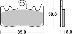 BREMBO 07BB38SA — Plăcuțe de frână disc