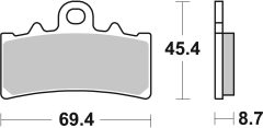 BREMBO 07GR18SR — Plăcuțe de frână disc