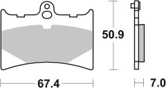 BREMBO 07GR5605 — Колодки тормозные дисковые
