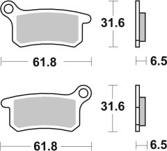 BREMBO 07GR69SX — Plăcuțe de frână disc