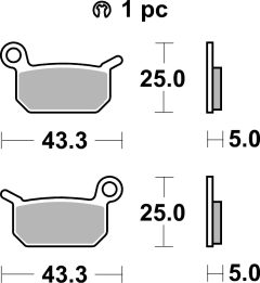BREMBO 07GR70SD — Plăcuțe de frână disc