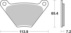 BREMBO 07HD0105 — Plăcuțe de frână disc