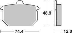 BREMBO 07HD0413 — Plăcuțe de frână disc