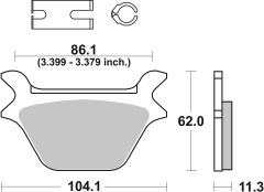 BREMBO 07HD1011 — Plăcuțe de frână disc