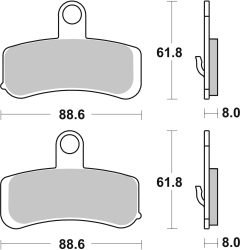 BREMBO 07HD15SA — Plăcuțe de frână disc