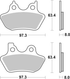 BREMBO 07HD16SA — Plăcuțe de frână disc