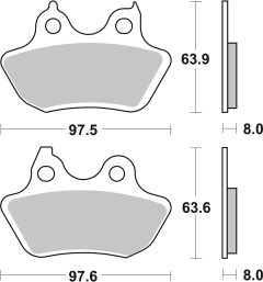 BREMBO 07HD18SP — Plăcuțe de frână disc