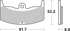 BREMBO 07HO1406 — Plăcuțe de frână disc