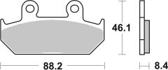 BREMBO 07HO23SA — Plăcuțe de frână disc