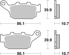 BREMBO 07HO27SP — Plăcuțe de frână disc