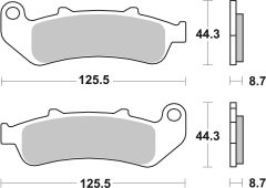BREMBO 07HO39SP — Plăcuțe de frână disc