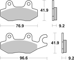 BREMBO 07HO4008 — Plăcuțe de frână disc