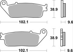 BREMBO 07HO41SR — Plăcuțe de frână disc