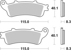 BREMBO 07HO43SP — Plăcuțe de frână disc
