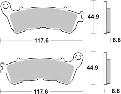 BREMBO 07HO57LA — Plăcuțe de frână disc