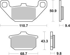 BREMBO 07KA0808 — Plăcuțe de frână disc