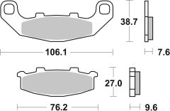 BREMBO 07KA11SP — Plăcuțe de frână disc