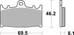 BREMBO 07KA13RC — Plăcuțe de frână disc