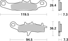 BREMBO 07KA22SD — Plăcuțe de frână disc