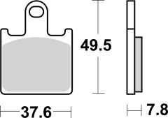 BREMBO 07KA28LA — Plăcuțe de frână disc