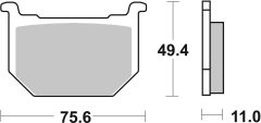 BREMBO 07SU0312 — Plăcuțe de frână disc