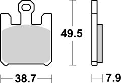 BREMBO 07SU26SA — Plăcuțe de frână disc