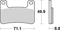 BREMBO 07SU27LA — Plăcuțe de frână disc