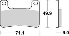 BREMBO 07SU27SR — Plăcuțe de frână disc