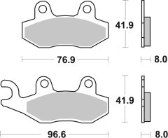 BREMBO 07YA21LA — Plăcuțe de frână disc