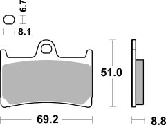 BREMBO 07YA23SR — Plăcuțe de frână disc