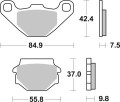 BREMBO 07YA54CC — Колодки тормозные дисковые