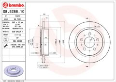 BREMBO 08.5288.10 — Disc de frână