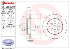 BREMBO 08.5582.10 — Disc de frână