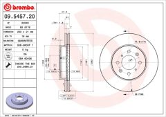 BREMBO 09.5457.20 — Disc de frână