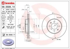 BREMBO 09.5509.11 — Disc de frână