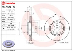 BREMBO 09.5527.24 — Disc de frână
