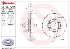 BREMBO 09.5577.10 — Disc de frână