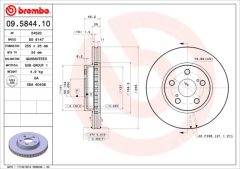BREMBO 09.5844.10 — Disc de frână