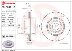 BREMBO 09.6839.10 — Тормозной диск