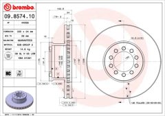 BREMBO 09.8574.10 — Тормозной диск