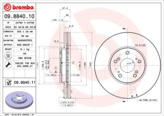 BREMBO 09.8840.10 — Тормозной диск