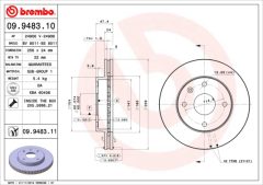 BREMBO 09.9483.10 — Disc de frână