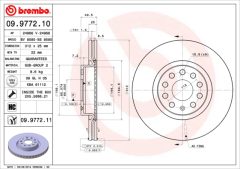 BREMBO 09.9772.11 — Disc de frână