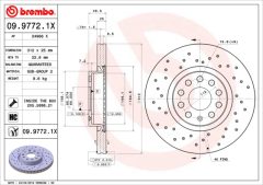 BREMBO 09.9772.1X — Disc de frână